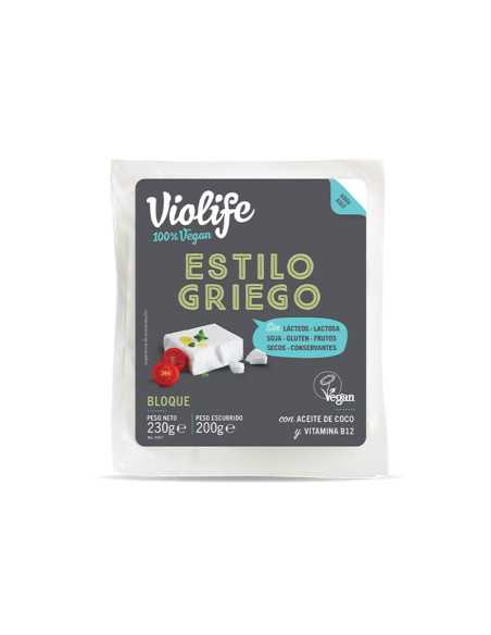 Bloque vegano sabor Queso estilo Griego 200gr Violife Bloque vegano sabor Queso estilo Griego 200gr Violife